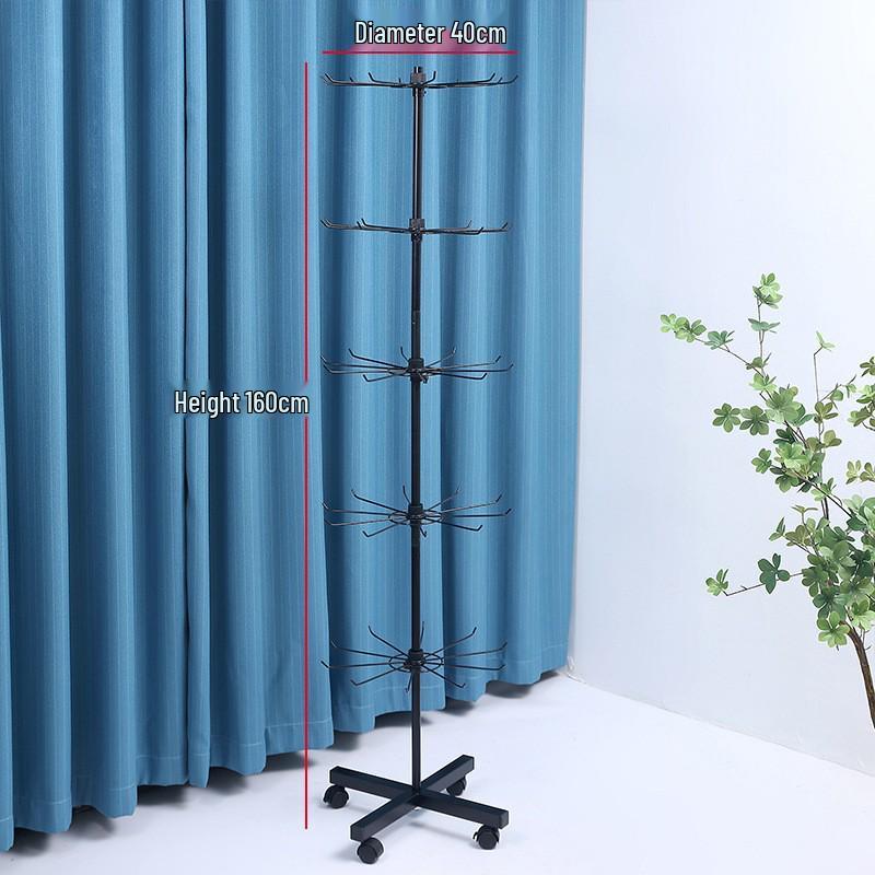 Rotating Detachable Three-Layer Jewelry Display Rack