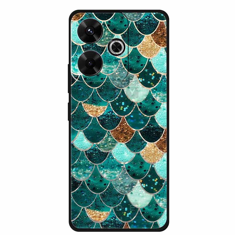 Fashion Cover For Xiaomi Poco M6 Pro Girly Case For Funda Poco M6 Coque Soft Silicone Phone Case Xiaomi Poco M6 Pro Protector