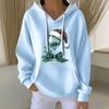 Women's Fashion Casual Christmas Angel Print Pullover Long-Sleeve Sweatshirt