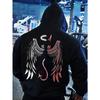 Herbst Herren Teufel Engel Aufdruck Weicher und Bequemer Hoodie Outdoor Straßenstil Kleidung