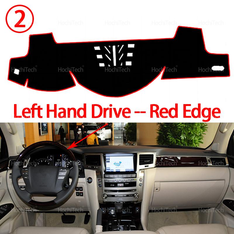 For Lexus LX570 J200 2008 2009 2010-2015 Car Dashboard Cover Avoid Light Pad Instrument Platform Cover Mat Carpet Accessories