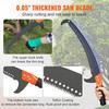 SucceBuy Manual Pole Saw Extendable Tree Pruner Sharp Steel Blade for Branches Trimming with Lightweight Aluminum Alloy Handle