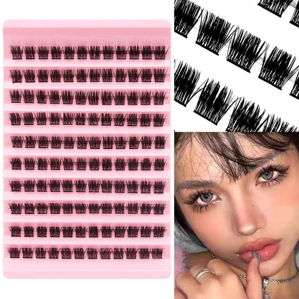 

Natural Individual Lash Clusters Manga Style Thick Cilios Lashes Grafting False Eyelashes Women