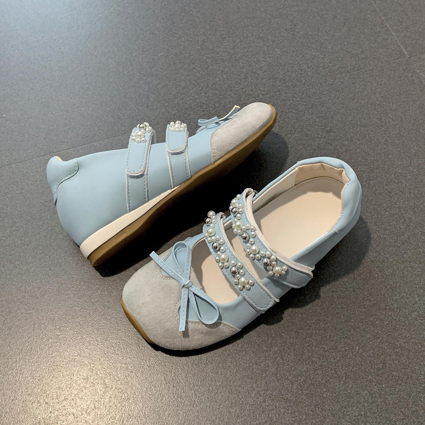 

Балетная мечта серебряные спортивные туфли Мэри Джейн женские жемчужные сандалии с бантом 2025 весна-лето 35