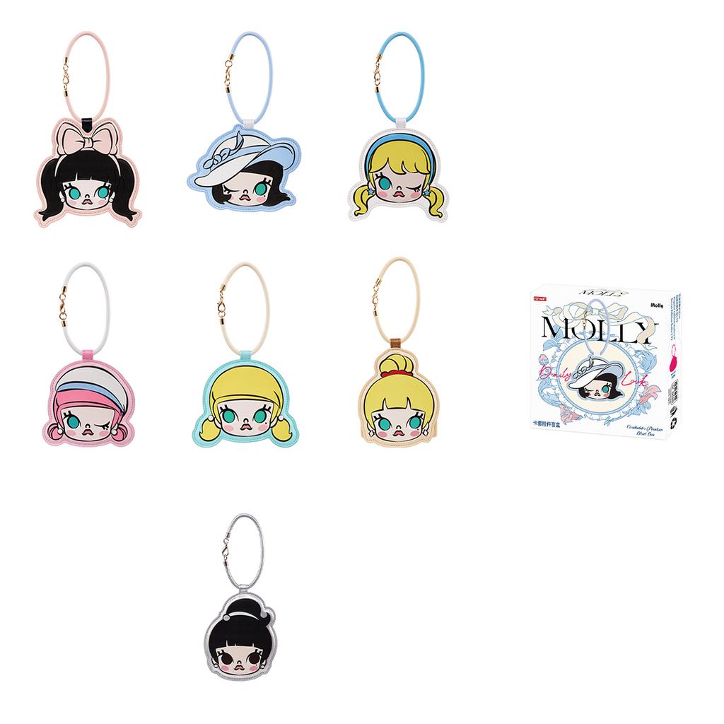 POP MART MOLLY Daily Look Collection Card Sleeve Pendant Blind Box Products, Single Mystery Box