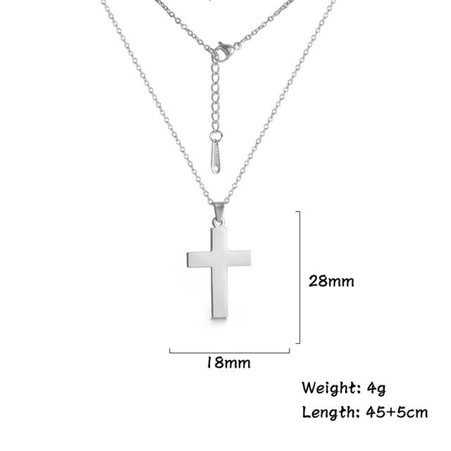 Cazador Jesus Kreuz Hohl Anhänger Halsketten für Damen Herren Christliches Choker Großhandel Edelstahl Schmuck Geburtstagsgeschenke