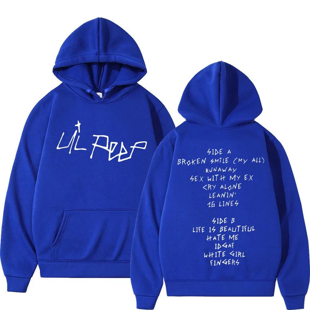 Pop Rapper Lil Peep Prints Fashionable Pullover, Casual Hip-hop Hoodie for Men and Women, Warm Hoodie for Autumn and Winter