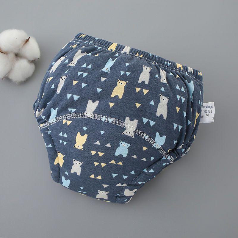 Breathable 6-Layer Cotton Baby Training Pants: Washable Cloth Diapers for Newborns