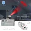 Projection Alarm Clock for Bedroom with Thermometer Hygrometer Digital Project Ceiling Clock Dimmable LED Display 180°Rotable