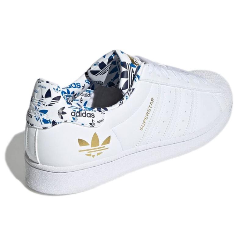 Adidas Superstar 'White Gold Metallic' Sneaker H00186