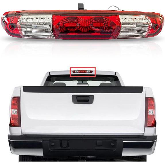 

PartsFlow High Mount Stop Light Third Brake Light For 2007 2008 2009 2010 2011 2012 2013 2014 Chevrolet Silverado For 2007-2014 GMC Sierra 2500