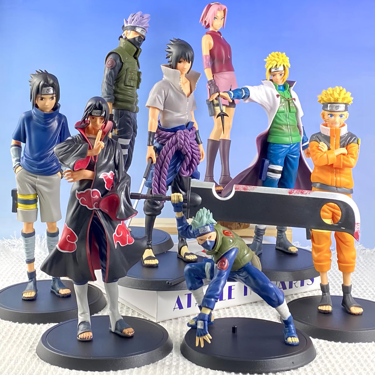 

Naruto Anime Figure: Great Sword Model Featuring Kakashi, Itachi, Sasuke, Minato, and Sakura