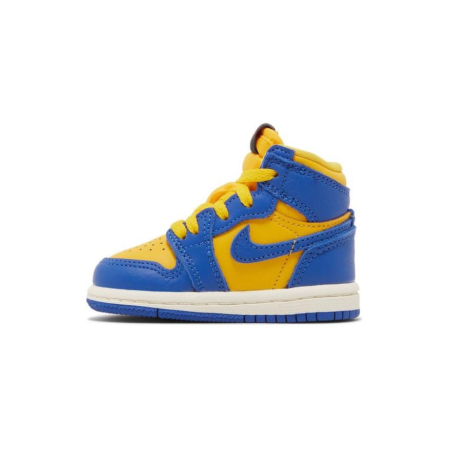 Air Jordan 1 Retro High OG TD Reverse Laney Baby Sneakers Yellow Varsity-Maize Game-Royal FD2598-700