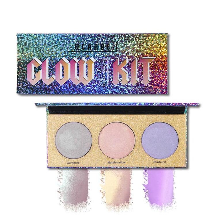 Chameleon Shimmer Highlighter Palette Face Contour Makeup Laser Illuminator Glow Kit