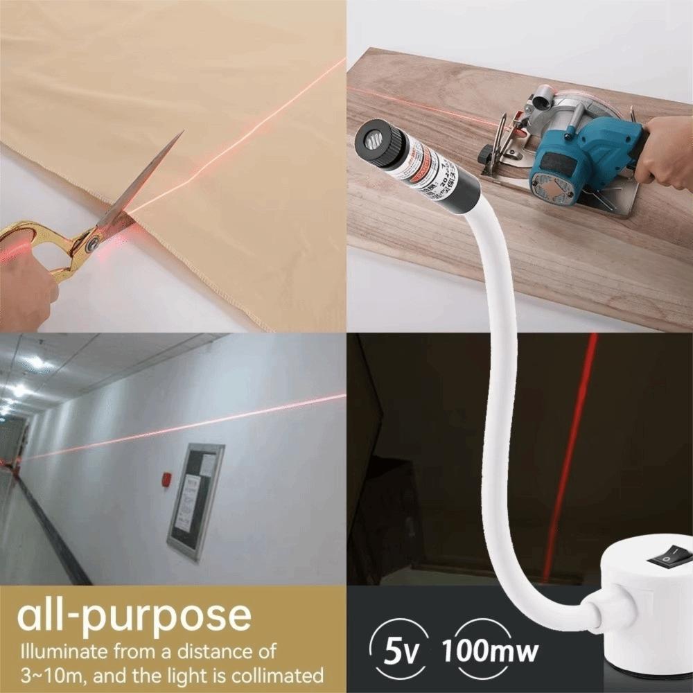 Portable Magnetic Positioning Quilting Light for Sewing Multifunctional Single/cross-line Positioning Lights Work Light USB