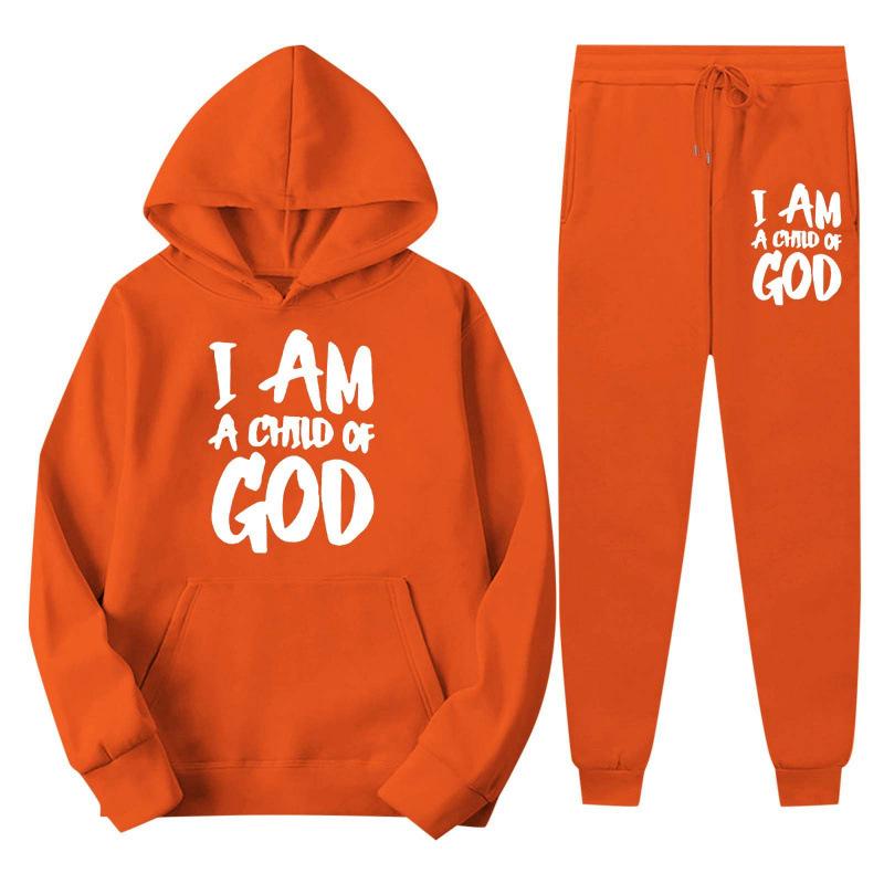 

Тренд Плюс Размер Флисовый Свитер Спортивные Штаны Комплект Новый Худи На Шнурке С Принтом Алфавита Свитер XXXL оранжевый