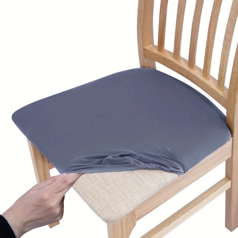 

1 шт. Высокоэластичный полиэстеровый чехол на стул - Универсальный пылезащитный чехол для кухонных стульев и стульев для столовой 1PC темно-серого