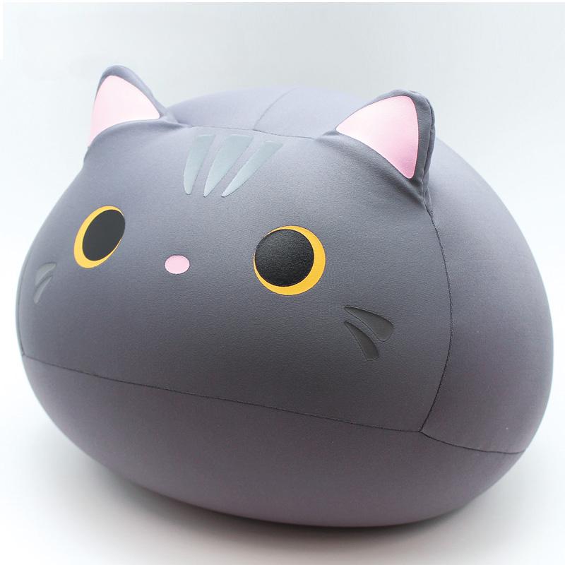 Подушка для дивана поясная подушка кошка кукла милая подушка в виде животного подарки для девушки круглая подушка легкая роскошная студенческая декоративная подушка 30x30cm 14309₽