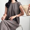 New ArrivalS Open Run Women S Summer Spandex Long dreSS Cap Sleeve caSual Fit