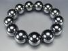 [Sekimachi] AAA High-Purity Terahertz Stone 18mm Bracelet, Extra Large Beads, Impressive Men's Prayer Beads