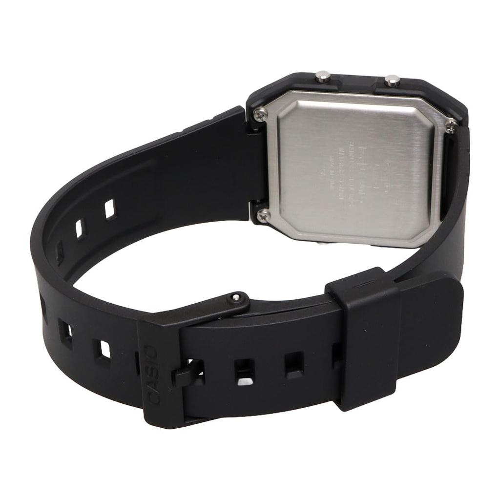 Casio World Time Digital Unisex Watch with Biomass Plastic Overseas Model LF-30W-1A Band, Black, [Used]