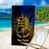 Custom Name Beach Towel Pacers Basketball Team  Beach Towel, Soft Microfiber, Gift for Her/Him, Birthday, for Pool, Beach, Travel, Fan Gifts