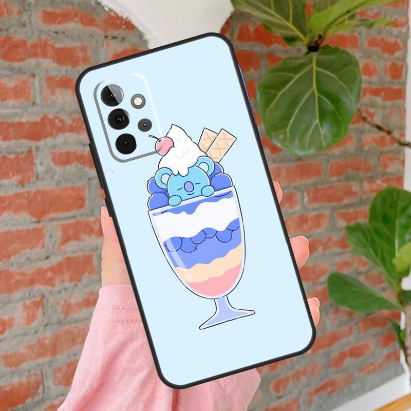 Cute Cartoon Koala Case For Samsung Galaxy A55 A35 A25 A15 A53 A33 A13 A51 A71 A12 A32 A52 A14 A34 A54 Cover