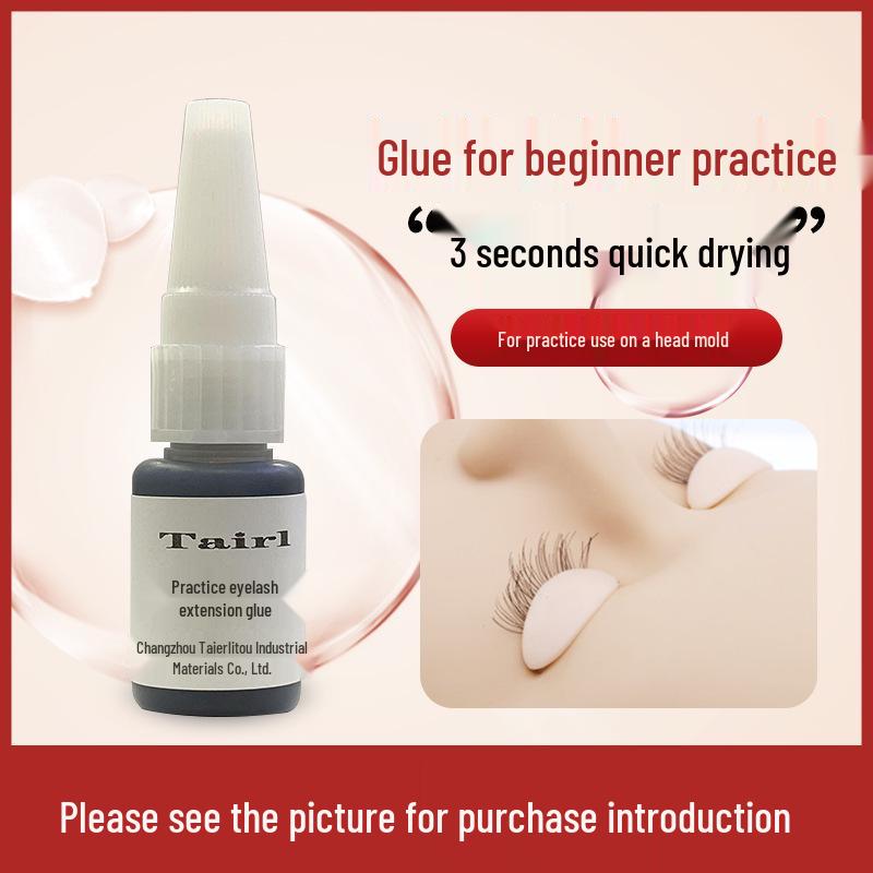 Beginner Eyelash Extension Glue, 10ml Black Adhesive for Student Training