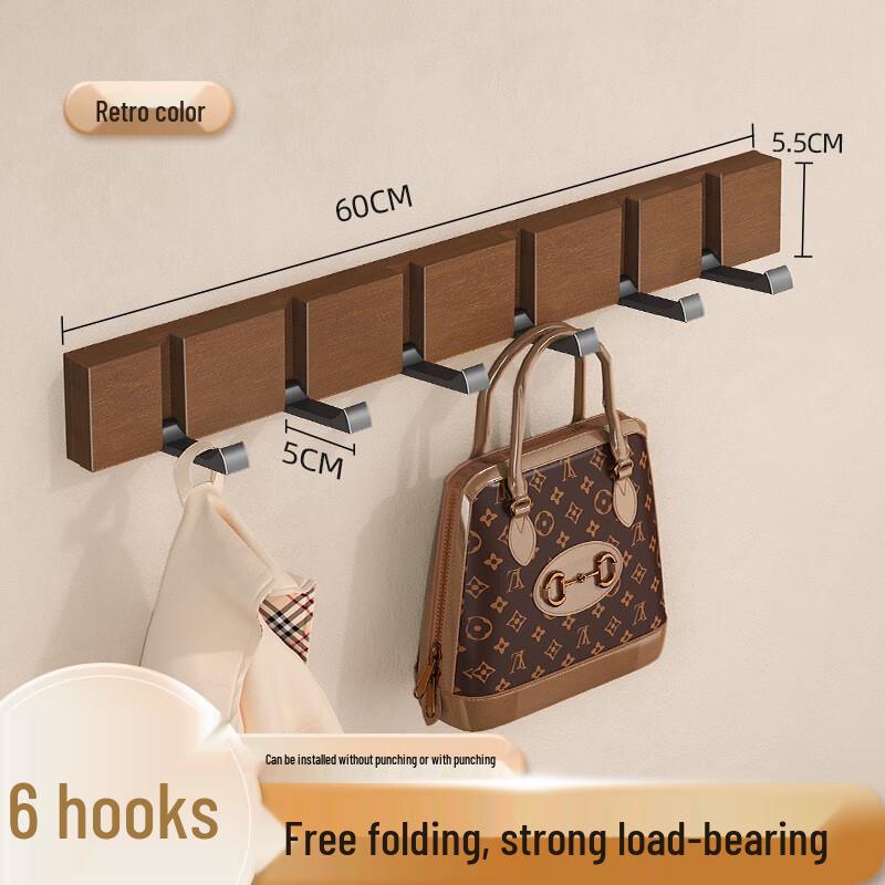 Creative Folding Hidden Wall Hook Rack