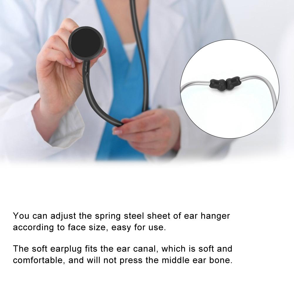 Professional Single Head Stethoscope Heart Lung Detection Echoscope Health Care Tool (Black)