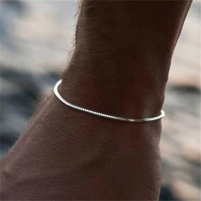 Simple MEN Snake Bone Chain Bracelet Hip-Hop Jewelry Trendy Party Accessories