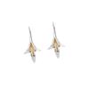 925 Silver Long Flower Earrings Elegant Lady Prevent Allergy Fashion Jewelry New Design