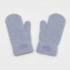 RECLOW FLUFFY LOGO MITTEN GLOVE PURPLE