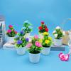 Simulated Rose Potted Plant Creative Decoration Home Green Indoor and Outdoor Landscape Bedrooms Living Rooms, Desktop Decor