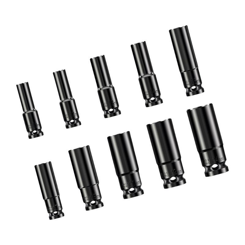 10/13Pcs Efficient Drive Deep Impact Socket for Easy Maintenance and Repair