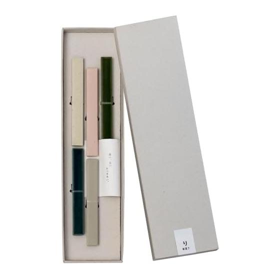 Transparent (Gift Set) Chopstick Rests / Cutlery Rests, Mino Ware, Made in Japan, Set of 5 Colors