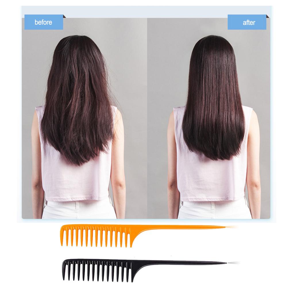 Pack of 1 Wide Tooth Tail Combs Thickening Solid Heat-resisting Durable Electrostatic Prevention Teasing Comb for Trim Your Hair