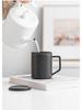 Ceramic Tea and Water Separation Mug with Lid and Filter - Office Event Souvenir