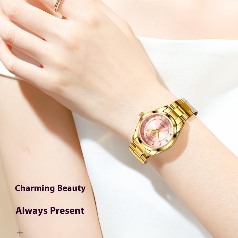 Watch Diamond Waterproof Luminous Simple Steel Belt Quartz Ladies Watch