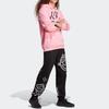 Adidas Originals Trefoil Logo Printed Long Sleeve Hooded Sweatshirt Unisex Sweatshirt Pink IA6393