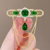 Retro Brooch for Women High-end Fringed Suit Elegant Overcoat Brooch High-end Corsage