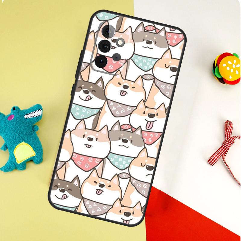 Cute Shiba Inu For Samsung Galaxy A55 A35 A15 A54 A34 A14 A53 A33 A13 A05 A06 A16 A22 A32 A52 Phone Case
