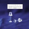 Clear Resin Earrings with Soft Glue & Invisible Ear Care for Students