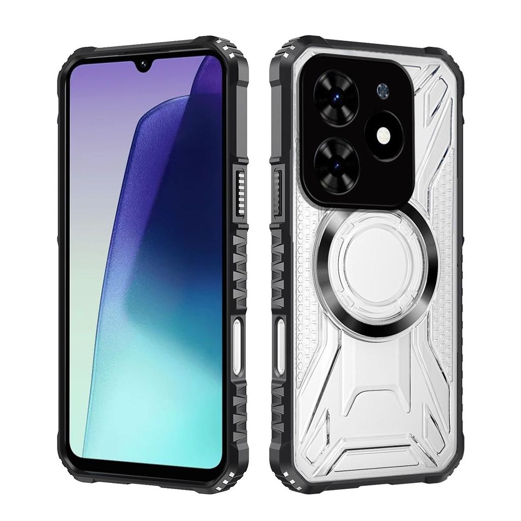 Battle Shadow Series Armor Phone Case for TECNO SPARK GO 2024,20,20C,10 Pro 4G Shockproof Anti‑Drop Protective Cover