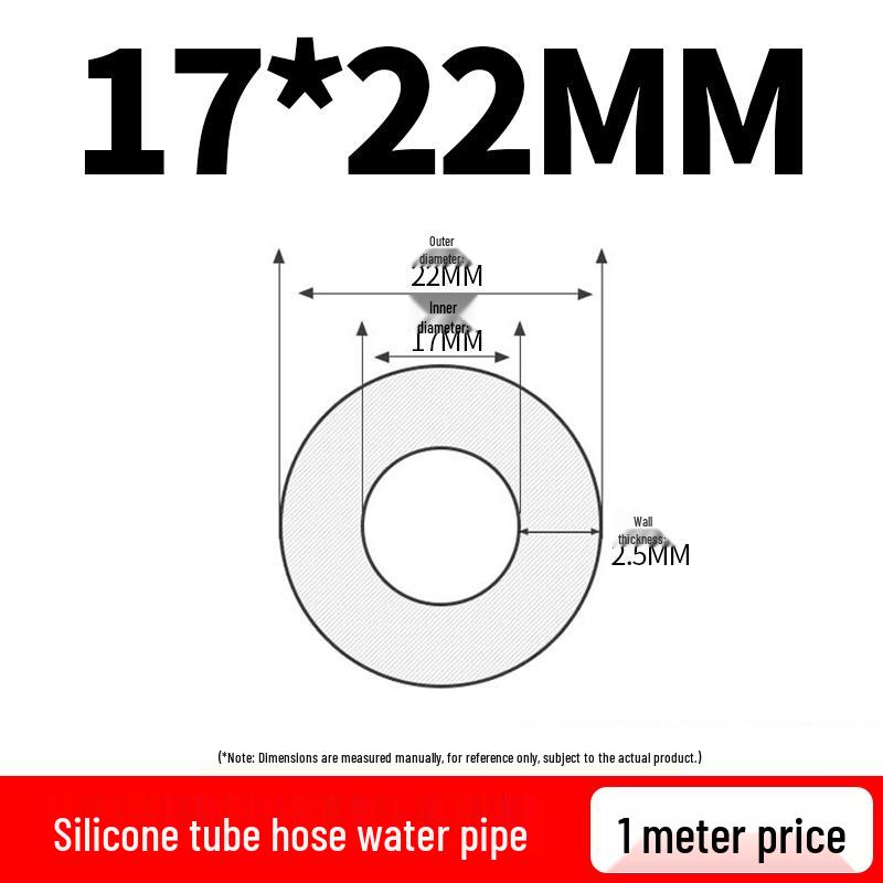Elastic Tear-Resistant Transparent Silicone Water Hose - Odorless & High-Temperature Resistant for Household Water Dispensers