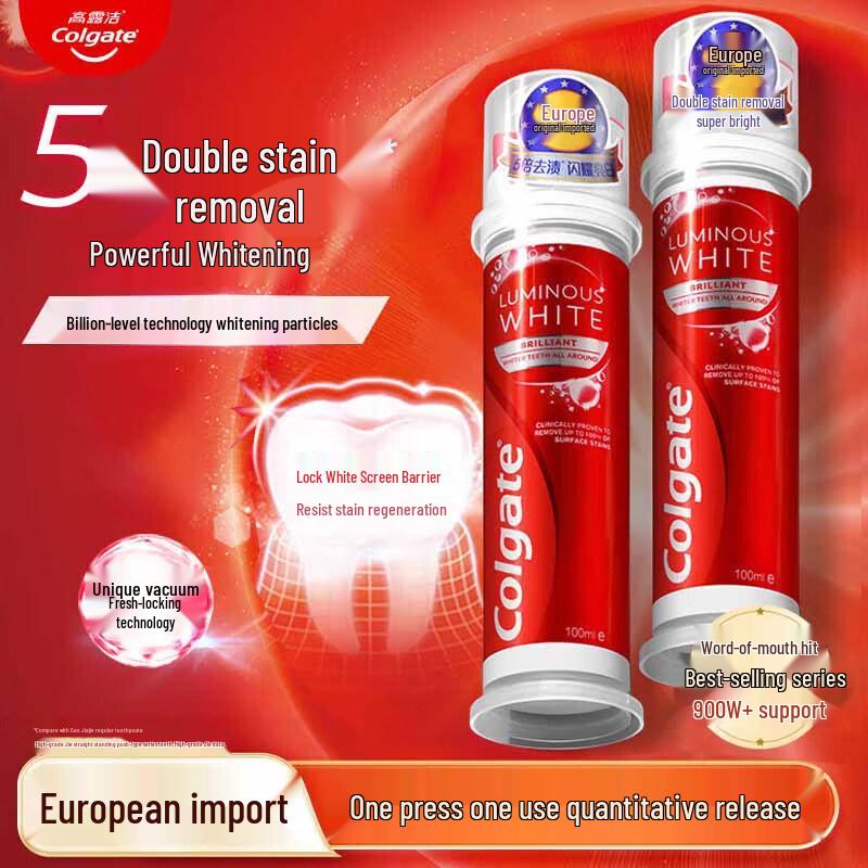 Colgate Optic White Stain Removal Pump Toothpaste
