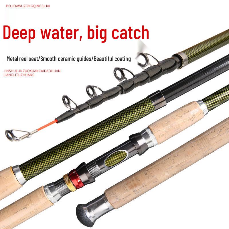 Brangdy Portable Carbon Fiber Telescopic Fishing Rod