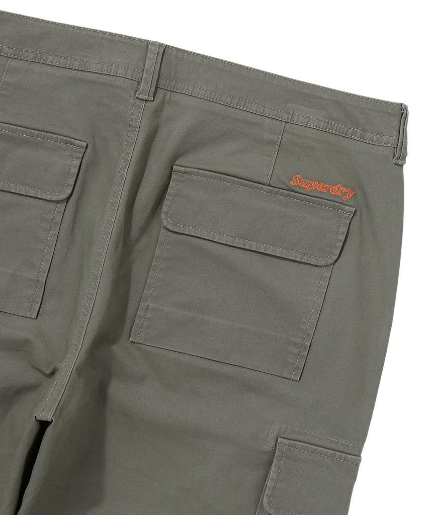 Syupeodeulai Label Slim Cargo Pants Khaki Green Sdmlwap60Khg