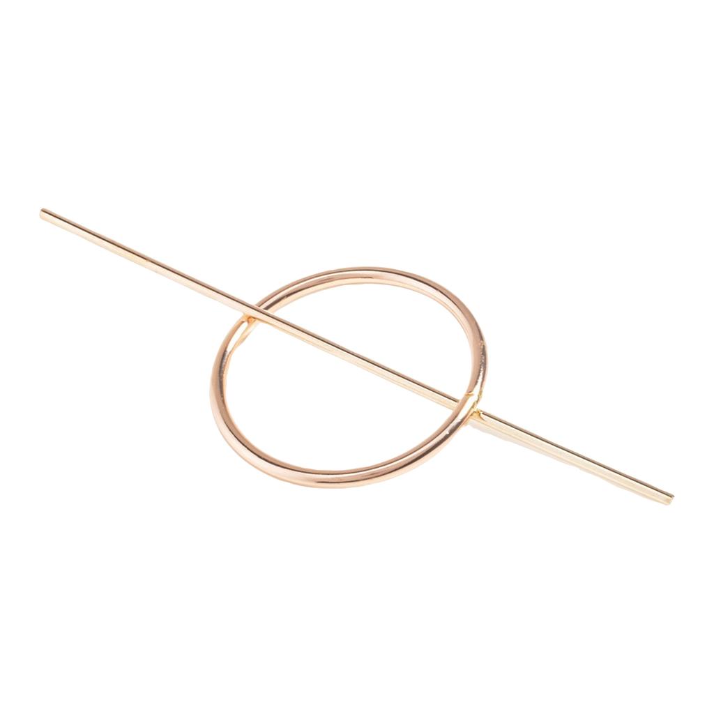 Decoration Xin, European And American Jewelry, Retro, , Japanese, Fashionable, Trendy, Geometric Circles, Semi-twisted Hairpins