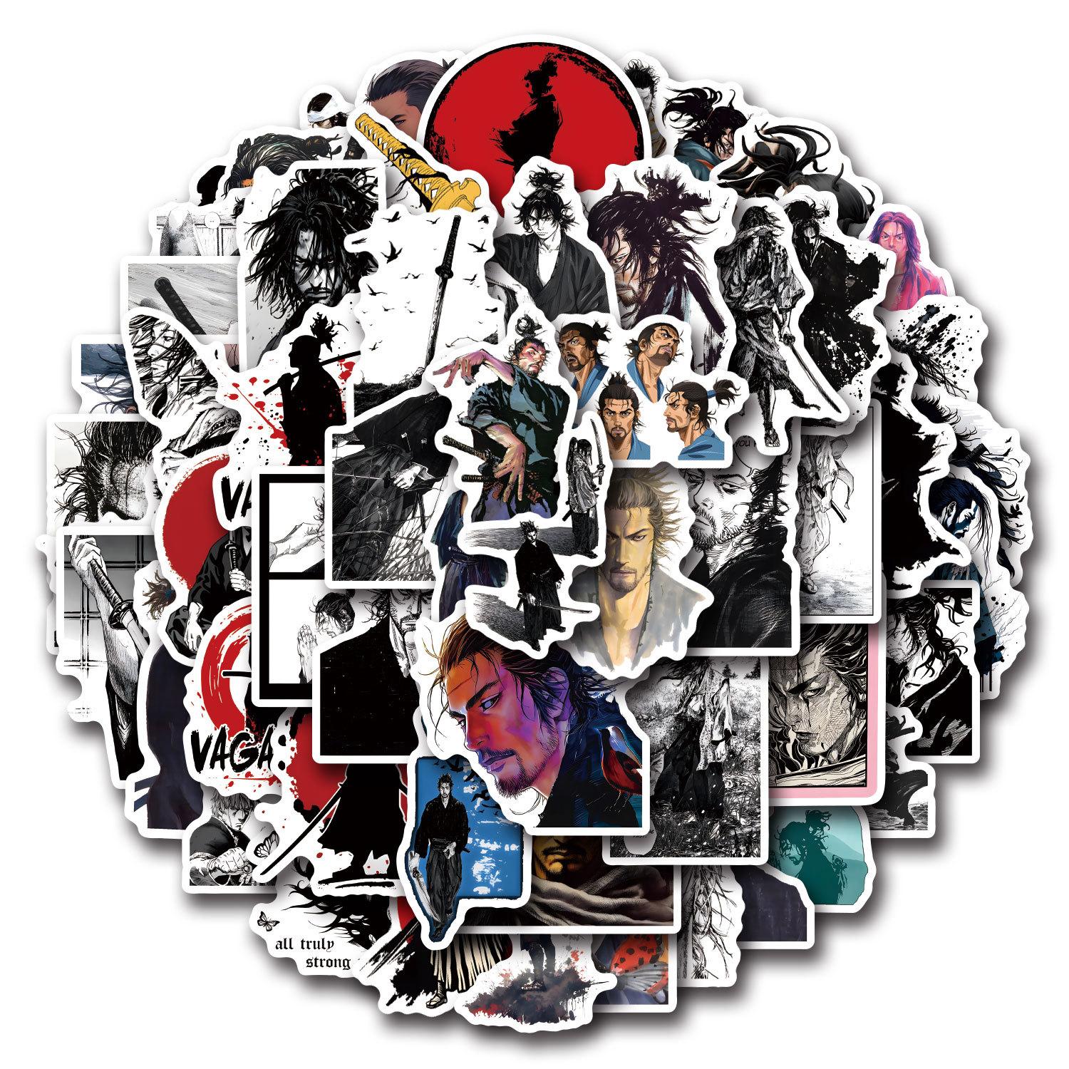 

55 Новых наклеек в стиле граффити Vagabond, декоративные наклейки для чемодана, самоката, для DIY, мультяшные